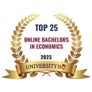 Best Online Bachelors Economics Program Badge