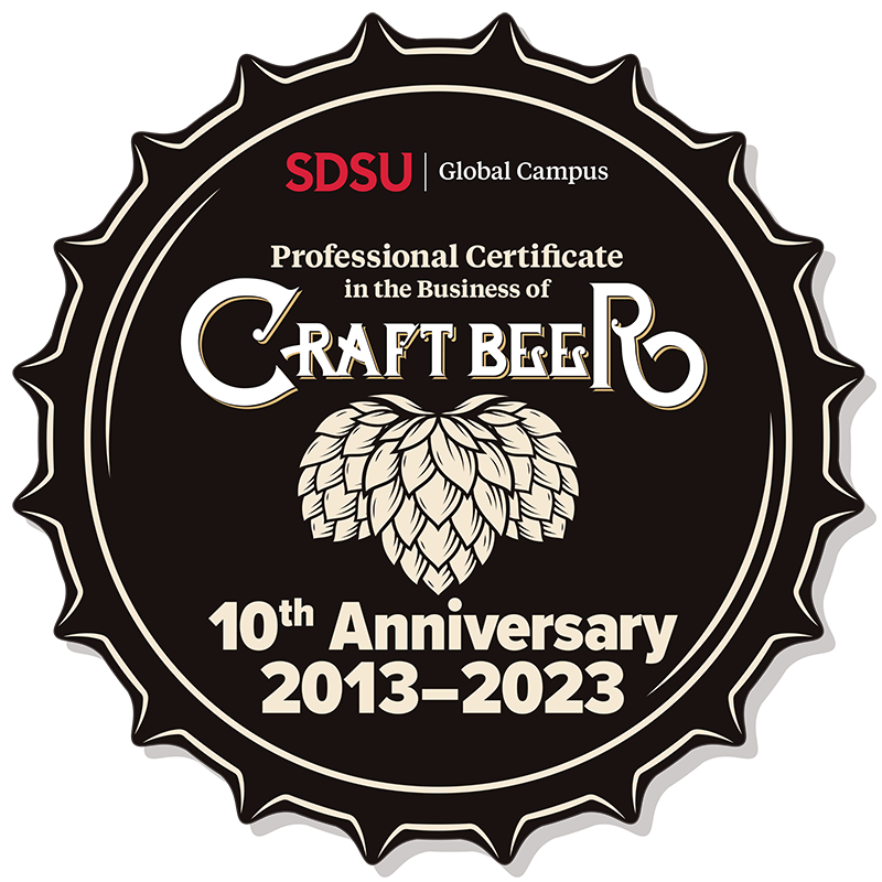 Professional Certificate in the Business of Craft Beer, 10th Anniversary Badge