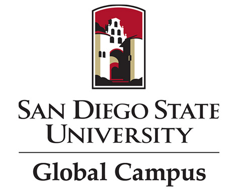 SDSU Global Campus Vertical Logo Medium Size